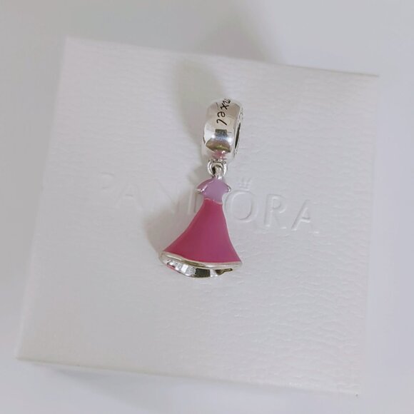 Pandora Rapunzel's Dress Dangle Charm S925 Silver with box - Picture 7 of 9